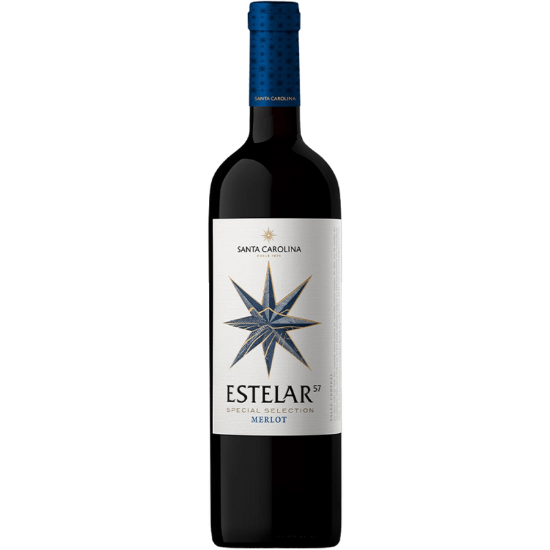 Vinho Santa Carolina Tinto Seco Chile Estelar 57 Special Selection Merlot 2022 750ml