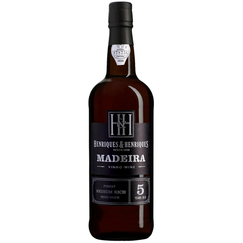 Vinho Henriques & Henriques Tinto Meio Seco Portugal Madeira 5 Anos Bual, Tinta Negra 750ml