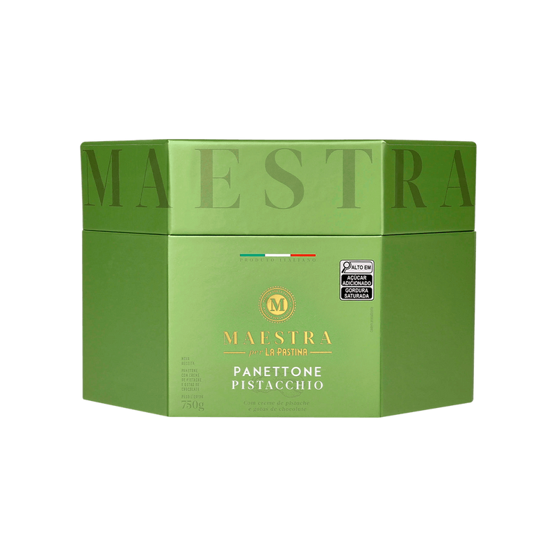 Panettone Creme Pistache/Chocolate 750g Maestra Per La Pastina