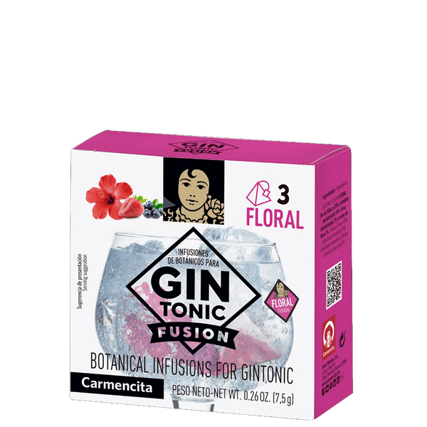 Sachê Floral para Infusão de Gin Tônica 7,5G Carmencita
