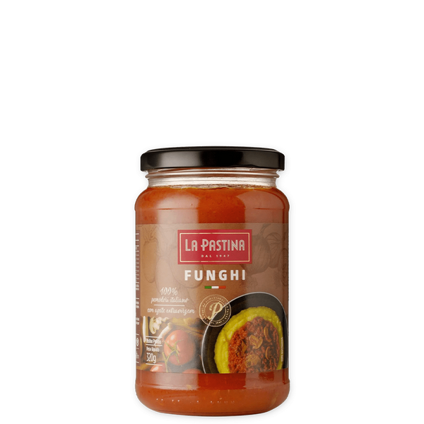 Molho Funghi ( Cogumelo ) Italiano 320G La Pastina - Pronto Para Consumo