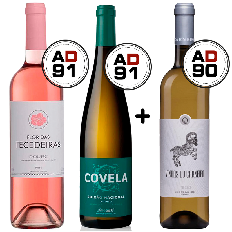 Compre Covela Arinto 2018 + Tecedeiras Flor Das Tecedeiras Rose 2018 & Ganhe Vinhas do Carneiro Branco 2020