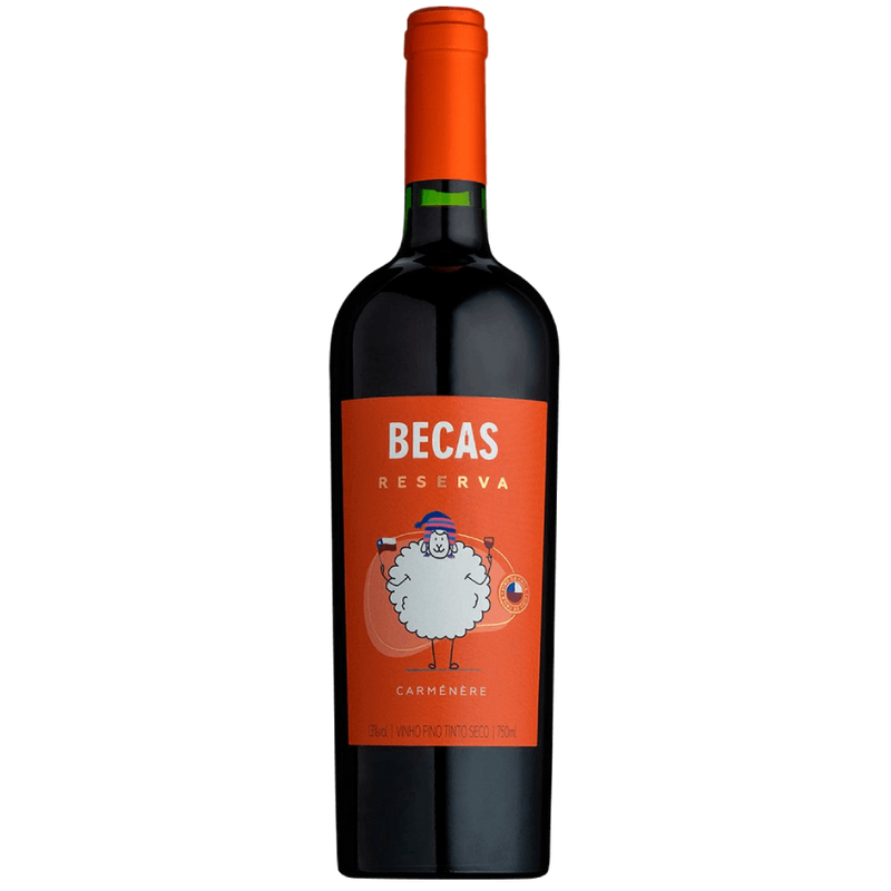 Vinho Becas Wine Tinto Seco Chile Reserva Carménère 2021 750ml