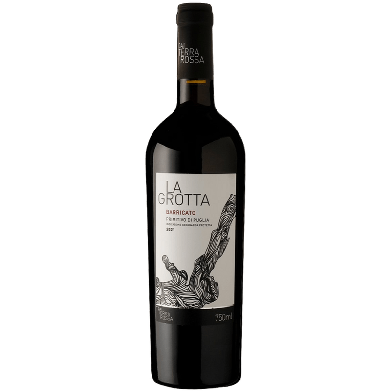 Vinho Dai Terra Rossa Tinto Seco Itália La Grotta Barricato Primitivo 2021 750ml