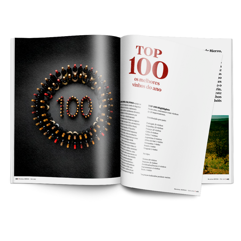 Assinatura Revista ADEGA Impressa - 1 ano - Assine e Ganhe um ADEGA Brasil Guia de Vinhos 2024 + Marcador de Taças