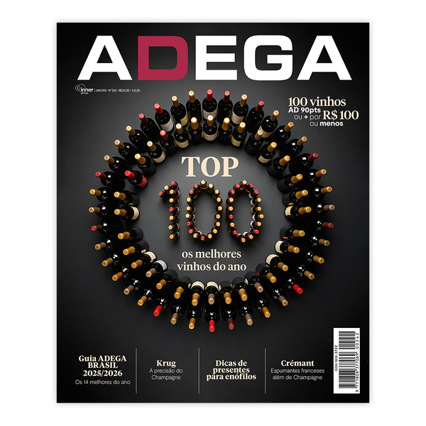 Assinatura Revista ADEGA Impressa - 1 ano - Assine e Ganhe um ADEGA Brasil Guia de Vinhos 2024 + Marcador de Taças
