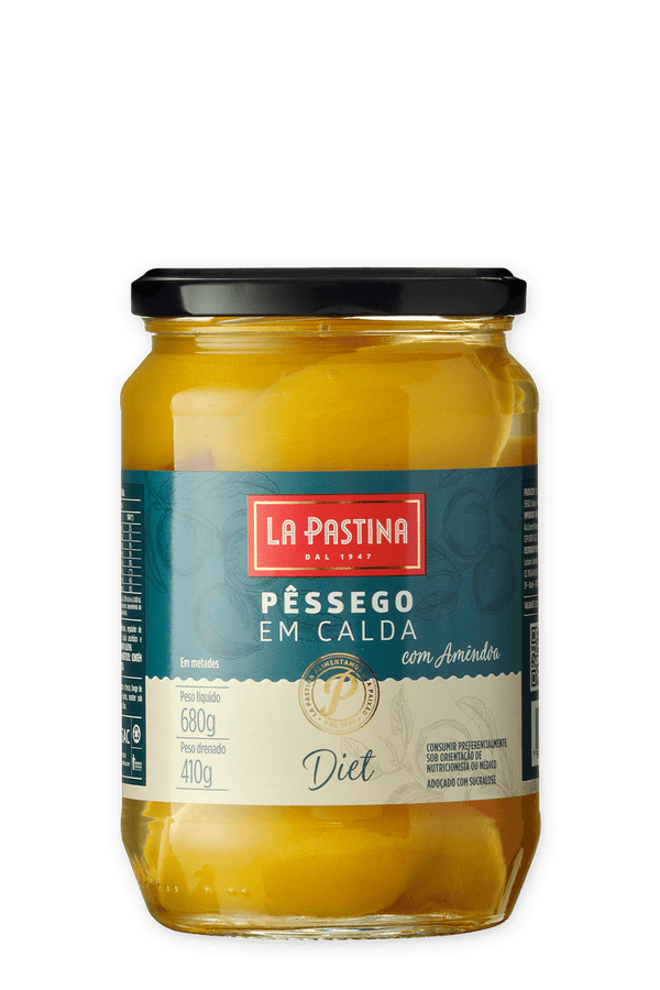 Pêssego Diet Grego La Pastina 680g