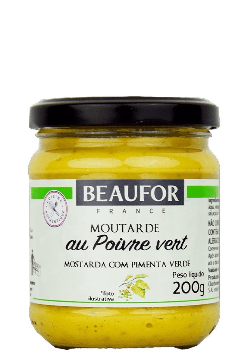 Mostarda Dijon Com Pimenta Verde 200G Beaufor