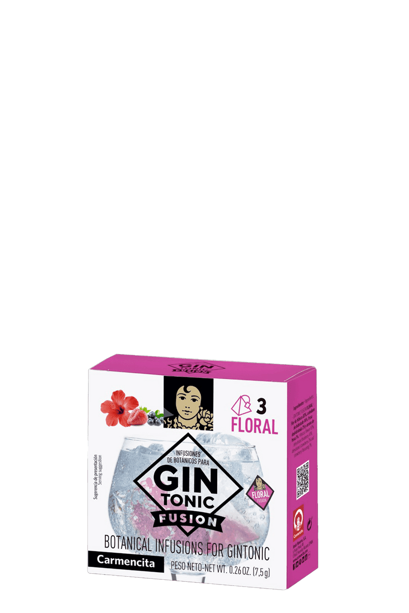 Sachê Floral para Infusão de Gin Tônica 7,5G Carmencita